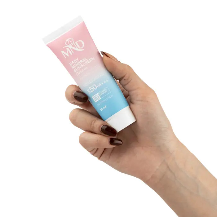 کرم ضد آفتاب فیزیکی کودک ام ان دی با فاکتور حفاظتی 50 (SPF 50)
