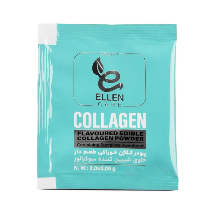 پودر کلاژن خوراکی طعم دار حاوی شیرین کننده سوکرالوز الن بیوتی بسته 30 عددی