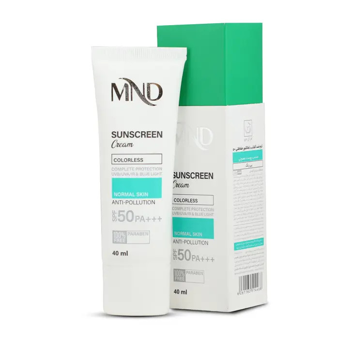 کرم ضد آفتاب با فاکتور حفاظتی 50 (SPF 50) ام ان دی مناسب پوست معمولی