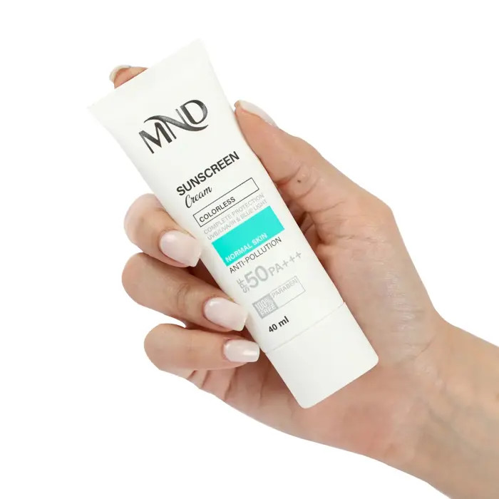 کرم ضد آفتاب با فاکتور حفاظتی 50 (SPF 50) ام ان دی مناسب پوست معمولی